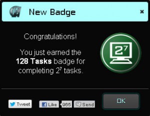 Code Avengers 128 tasks badge